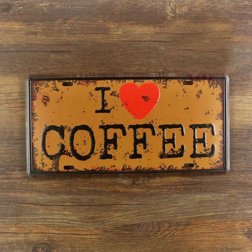 SYF-A164 Ʈ ڵ ȣ  I LOVE COFFEE Ƽ ݼ ּ   ׸ öũ   , 15x30cm